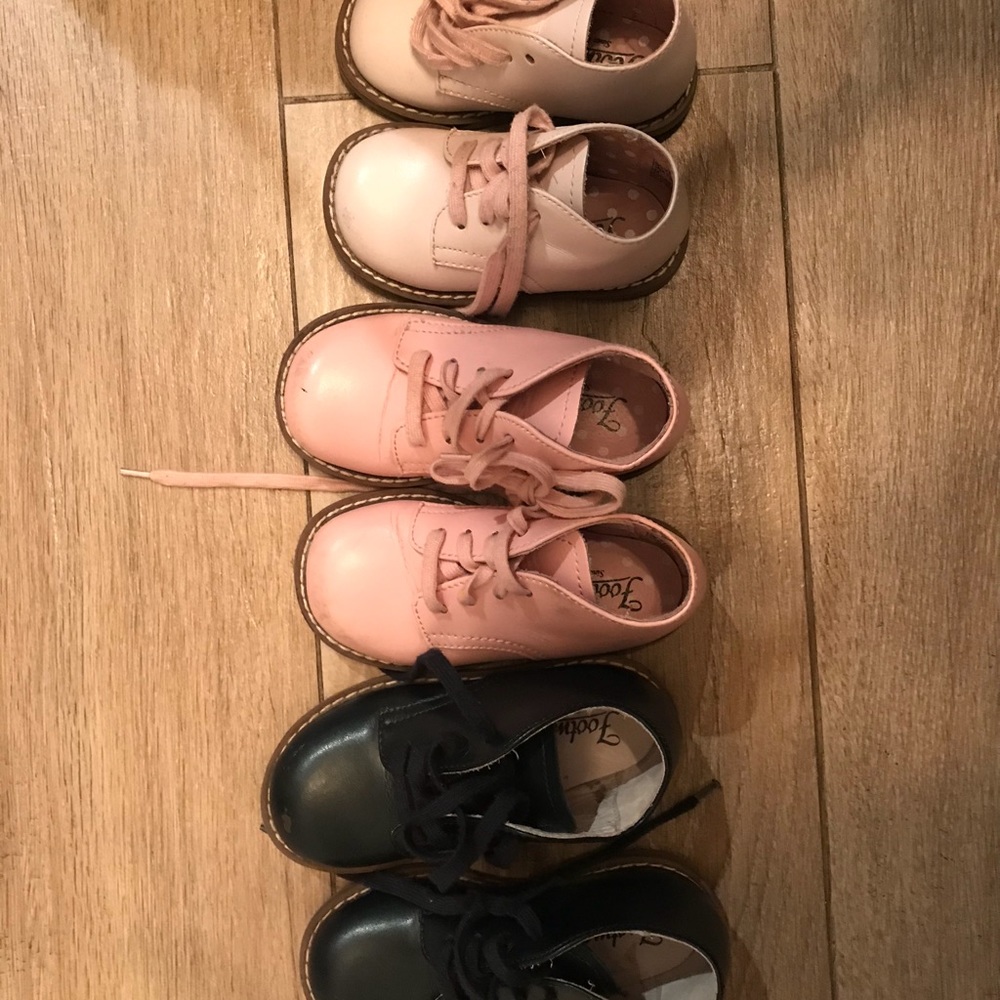 3 pairs of FootMates girls shoes (sold separately)